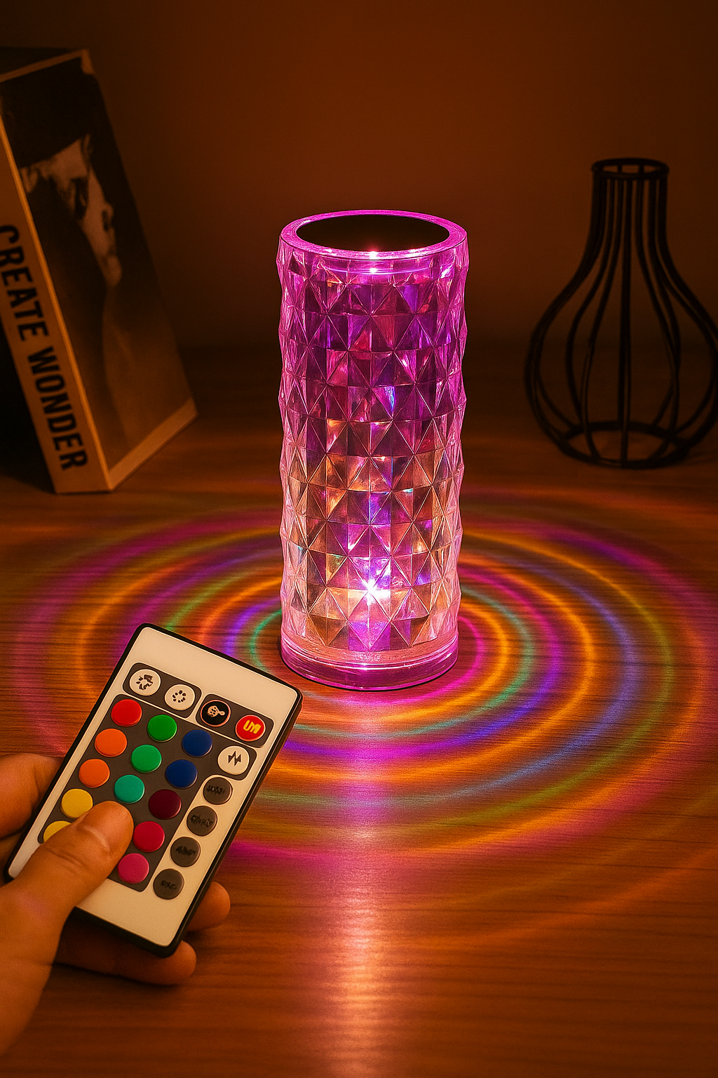 Crystal Rose Lamp By Pupets