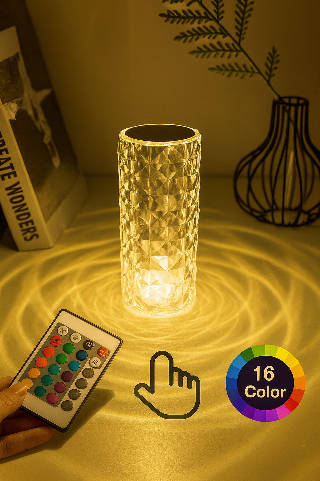 Crystal Rose Lamp By Pupets