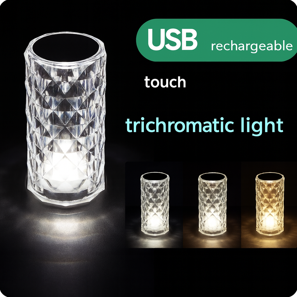 Crystal Rose Lamp By Pupets